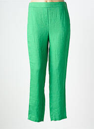 Pantalon slim talie elastică mărime normală verde DEVERNOIS femme