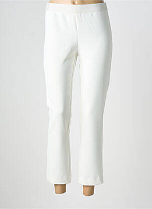 Pantalon 7/8 elasticitate mărime normală alb DEVERNOIS femme
