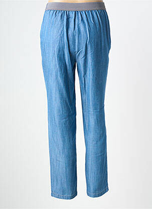 Pantalon slim talie elastică mărime normală albastru DEVERNOIS femeie