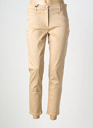 Pantalon slim țesătură poplin mărime normală bej BETTY BARCLAY femme