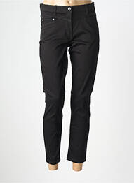 Pantalon slim țesătură poplin mărime normală negru BETTY BARCLAY femme
