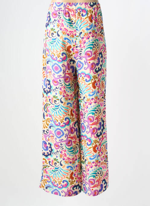 Pantalon drept țesătură poplin mărime normală bej JULIE GUERLANDE femme