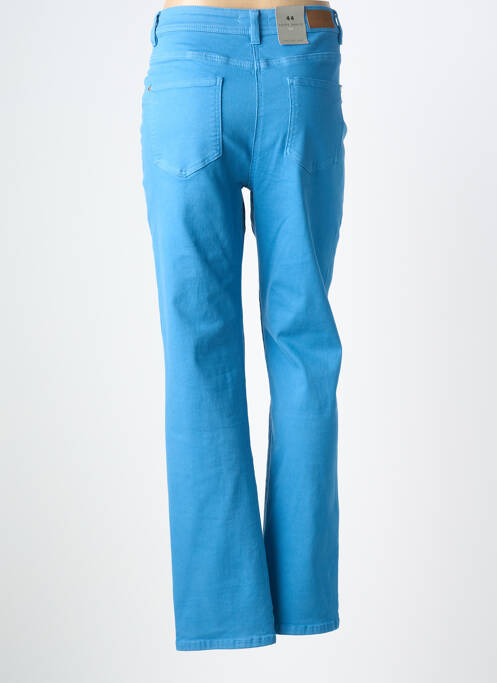 Pantalon slim țesătură poplin mărime normală albastru DIANE LAURY femme