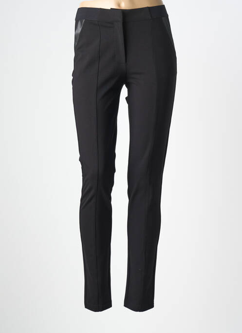 Pantalon slim talie elastică mărime normală negru DIANE LAURY femme