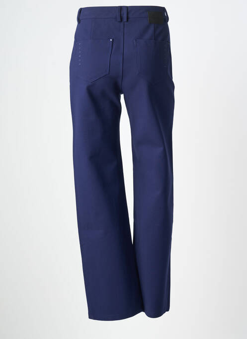 Pantalon drept elasticitate mărime normală albastru SCORZZO femme