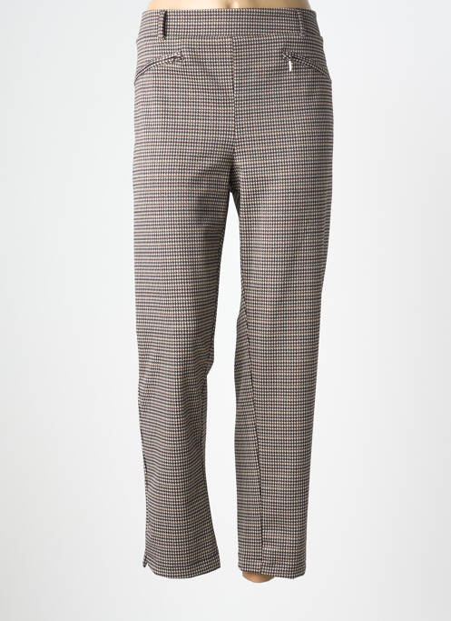 Pantalon slim talie elastică mărime normală bej DIANE LAURY femme