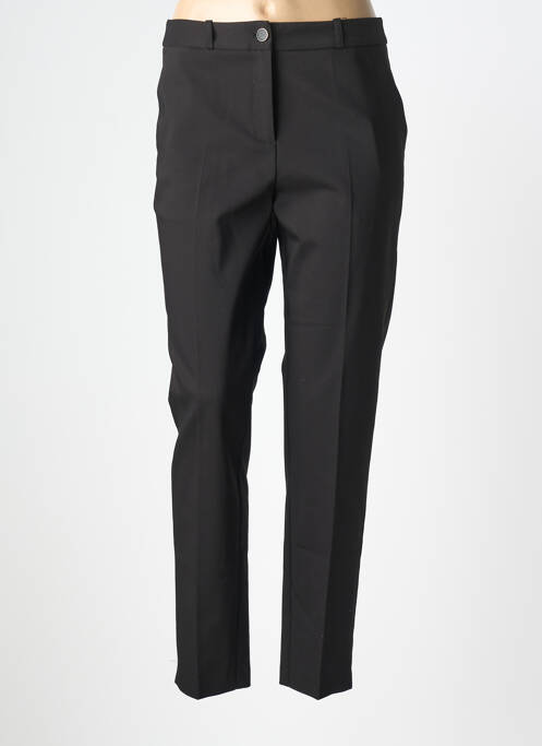 Pantalon slim țesătură poplin mărime normală negru JULIE GUERLANDE femme
