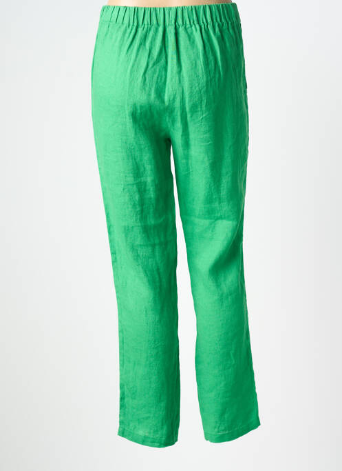 Pantalon slim talie elastică mărime normală verde DEVERNOIS femme
