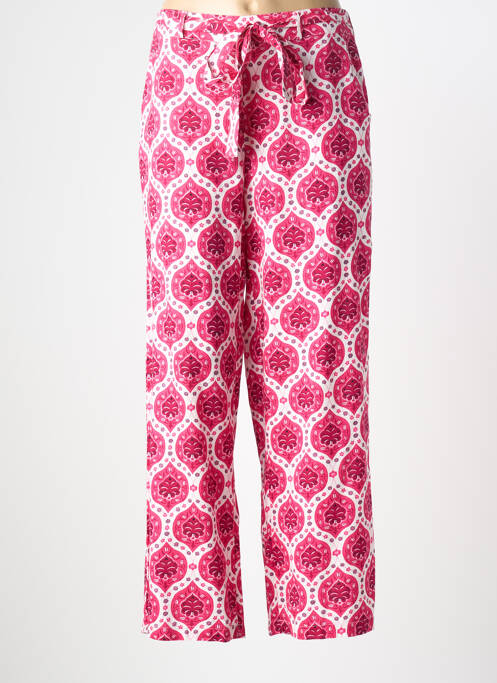 Pantalon drept țesătură poplin mărime normală roz C'EST BEAU LA VIE femme