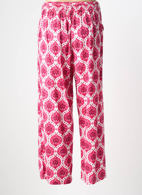 Pantalon drept țesătură poplin mărime normală roz C'EST BEAU LA VIE femme