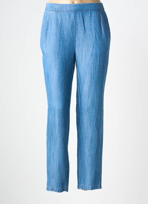 Pantalon slim talie elastică mărime normală albastru DEVERNOIS femme