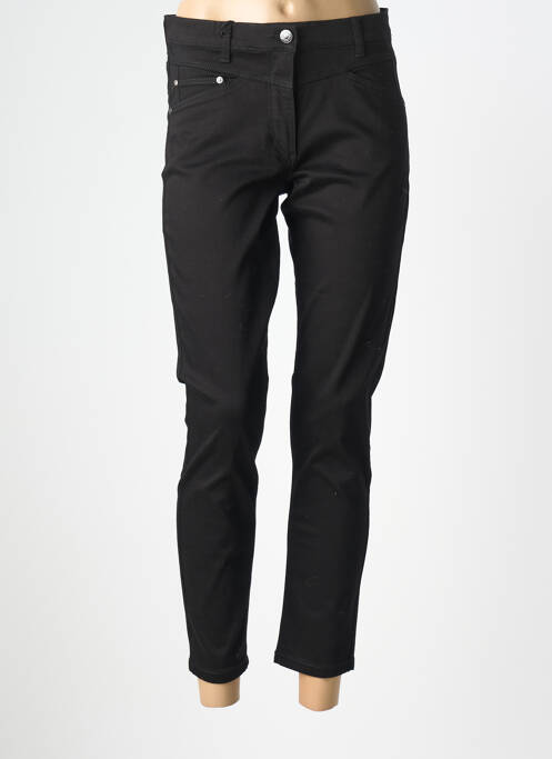 Pantalon slim țesătură poplin mărime normală negru BETTY BARCLAY femme