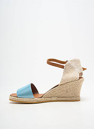 Espadrile închidere cu bride toc de 4 la 6 cm albastru BELLA STORIA femeie