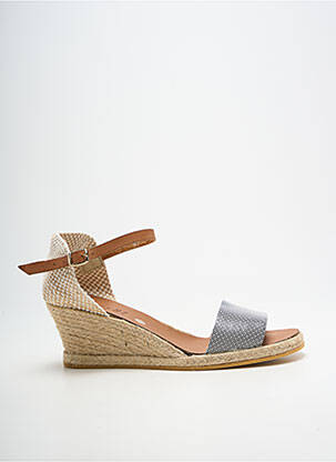 Espadrile închidere cu bride toc de 4 la 6 cm negru THIERRY 21 femeie
