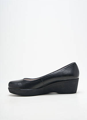 Pantofi cu toc țesătură satinată toc de 4 la 6 cm negru UNISA femeie