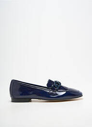 Mocasini țesătură lăcuită toc plat până la 3 cm albastru JB MARTIN femme