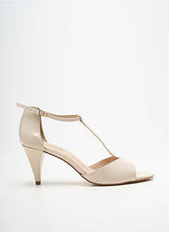 Sandale/pantofi decupați toc cui. toc de 7 la 9 cm bej JB MARTIN femme