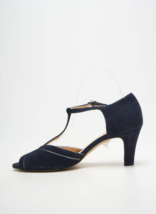 Sandale/pantofi decupați toc cui. toc de 7 la 9 cm albastru BELLA STORIA femme
