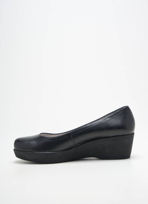 Pantofi cu toc țesătură satinată toc de 4 la 6 cm negru UNISA femme