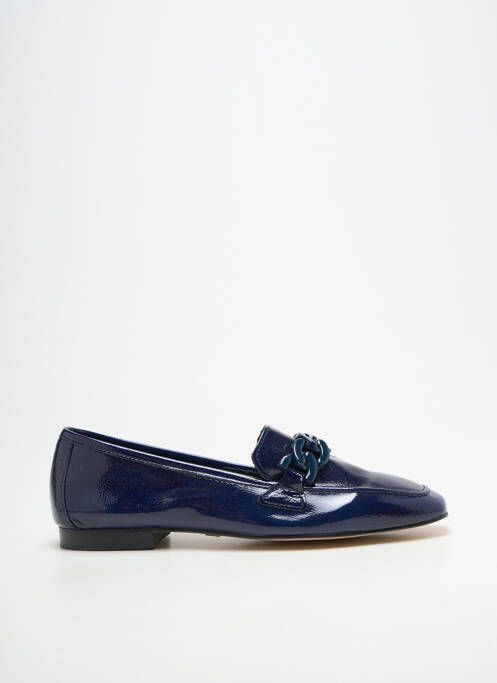 Mocasini țesătură lăcuită toc plat până la 3 cm albastru JB MARTIN femme