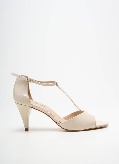 Sandale/pantofi decupați toc cui. toc de 7 la 9 cm bej JB MARTIN femme