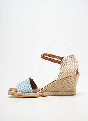 Espadrile închidere cu bride toc de 4 la 6 cm albastru BELLA STORIA femeie