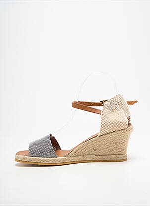 Espadrile închidere cu bride toc de 4 la 6 cm negru BELLA STORIA femeie