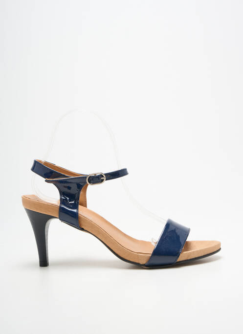 Sandale/pantofi decupați toc cui. toc de 7 la 9 cm albastru BELLA STORIA femme