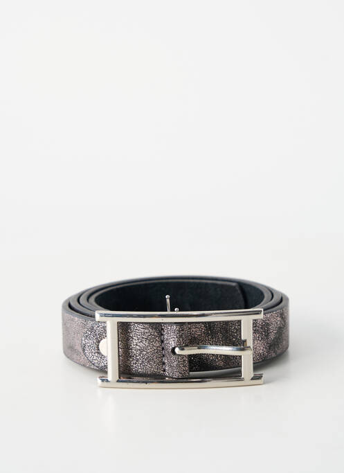 Curea efect material satinat gri FASHION KINGDOM femme