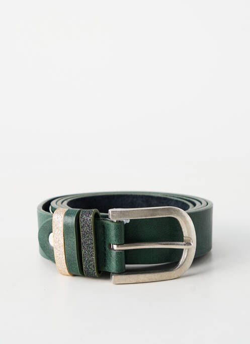 Curea țesătură imitație de piele verde FASHION KINGDOM femme