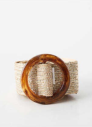 Curea efect material satinat bej JULIE GUERLANDE femme