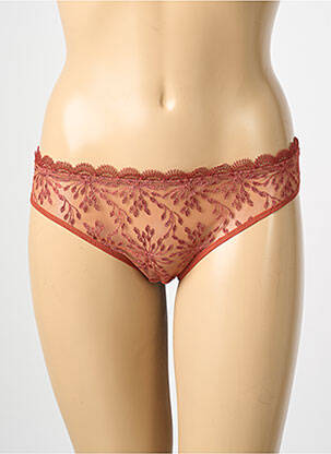 Chilot efect material satinat portocalie SIMONE PERELE femeie