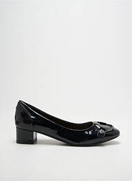 Pantofi cu toc material neted toc de 4 la 6 cm negru JB MARTIN femme