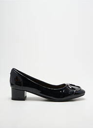 Pantofi cu toc material neted toc de 4 la 6 cm negru JB MARTIN femme