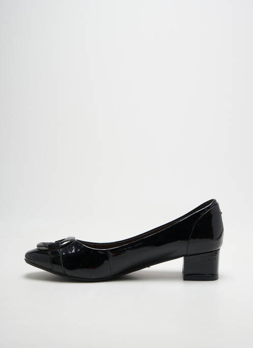 Pantofi cu toc material neted toc de 4 la 6 cm negru JB MARTIN femme