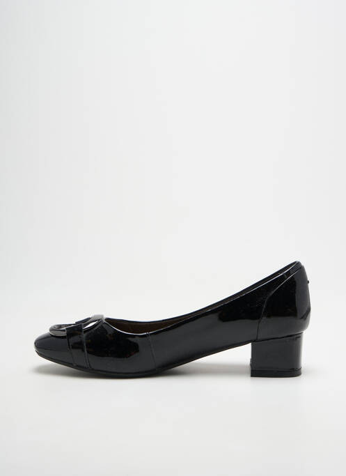 Pantofi cu toc material neted toc de 4 la 6 cm negru JB MARTIN femme