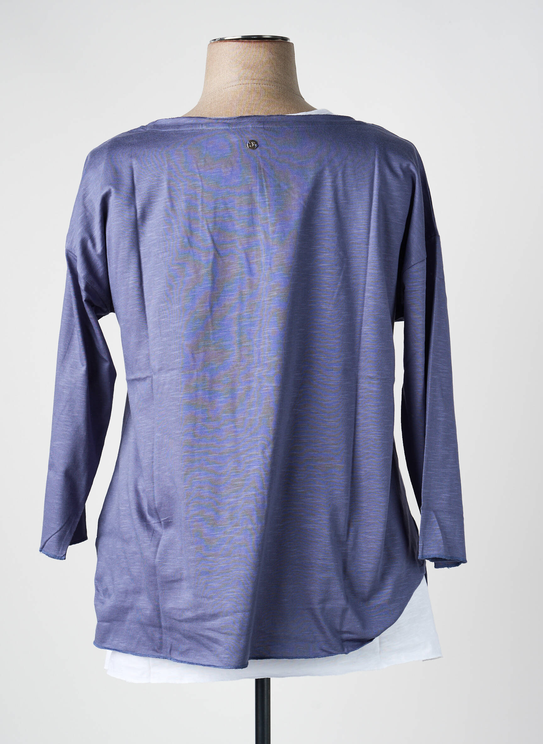 Tricou mâneci 3/4 mâneci 3/4 albastru SHEEGO femeie