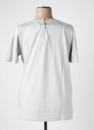 Tricou croială dreaptă mâneci scurte gri SHEEGO femeie