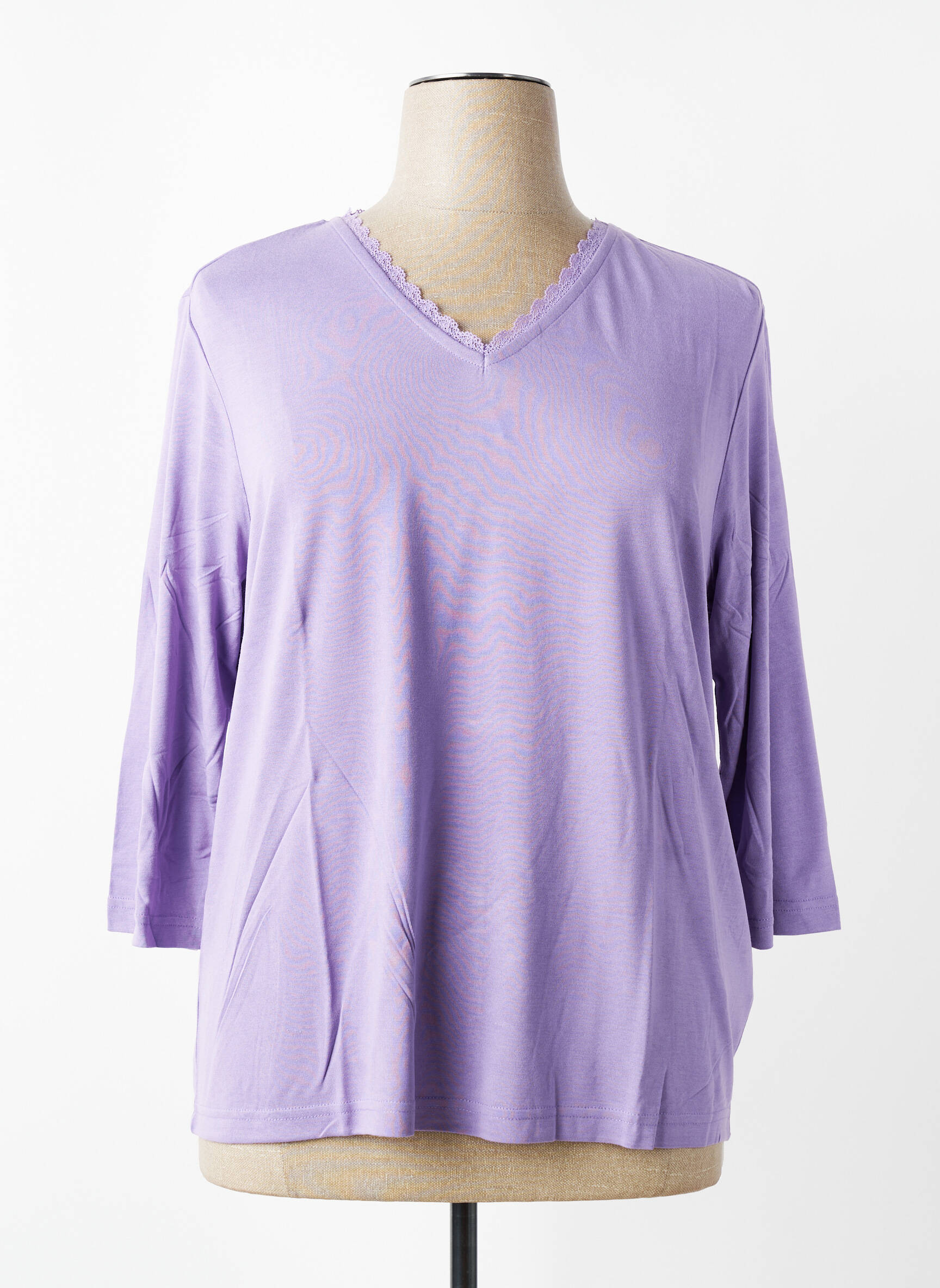 Tricou mâneci 3/4 mâneci 3/4 violet SHEEGO femeie