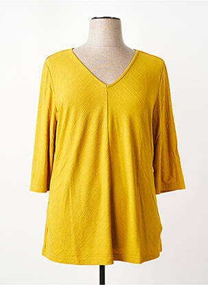 Tricou mâneci 3/4 mâneci 3/4 galben SHEEGO femeie