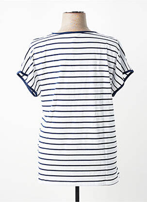Tricou croială dreaptă mâneci scurte alb SHEEGO femeie