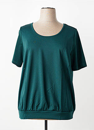 Tricou elasticitate mâneci scurte verde SHEEGO femeie