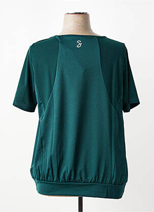 Tricou elasticitate mâneci scurte verde SHEEGO femeie