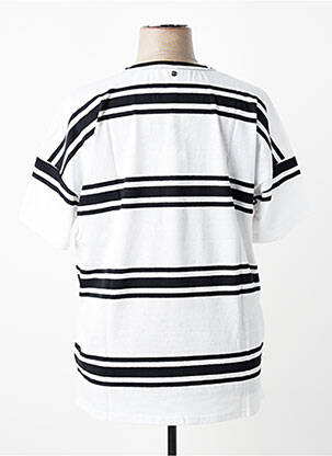 Tricou croială dreaptă mâneci scurte alb SHEEGO femeie