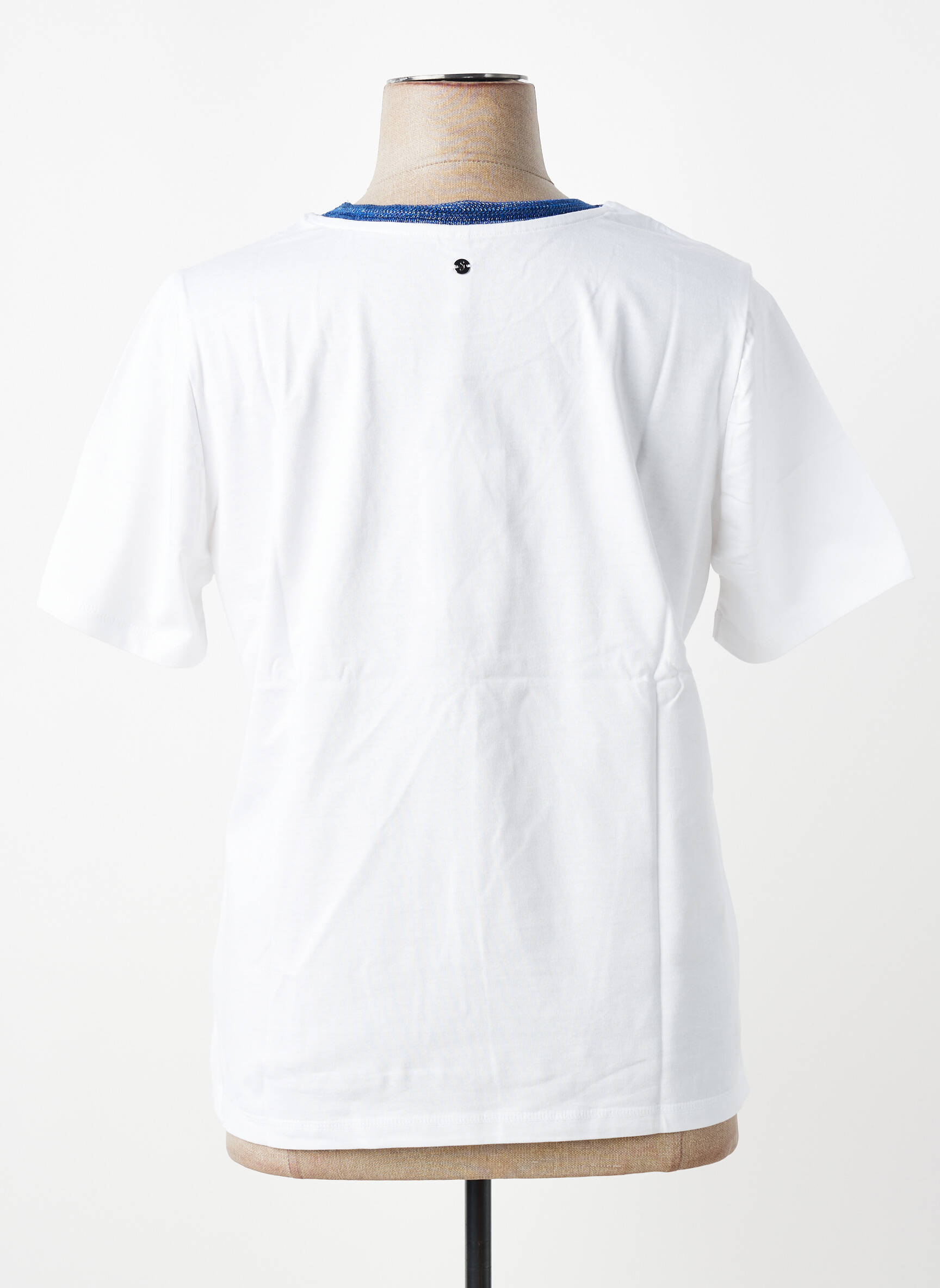 Tricou imprimeu fantezie mâneci scurte alb SHEEGO femeie