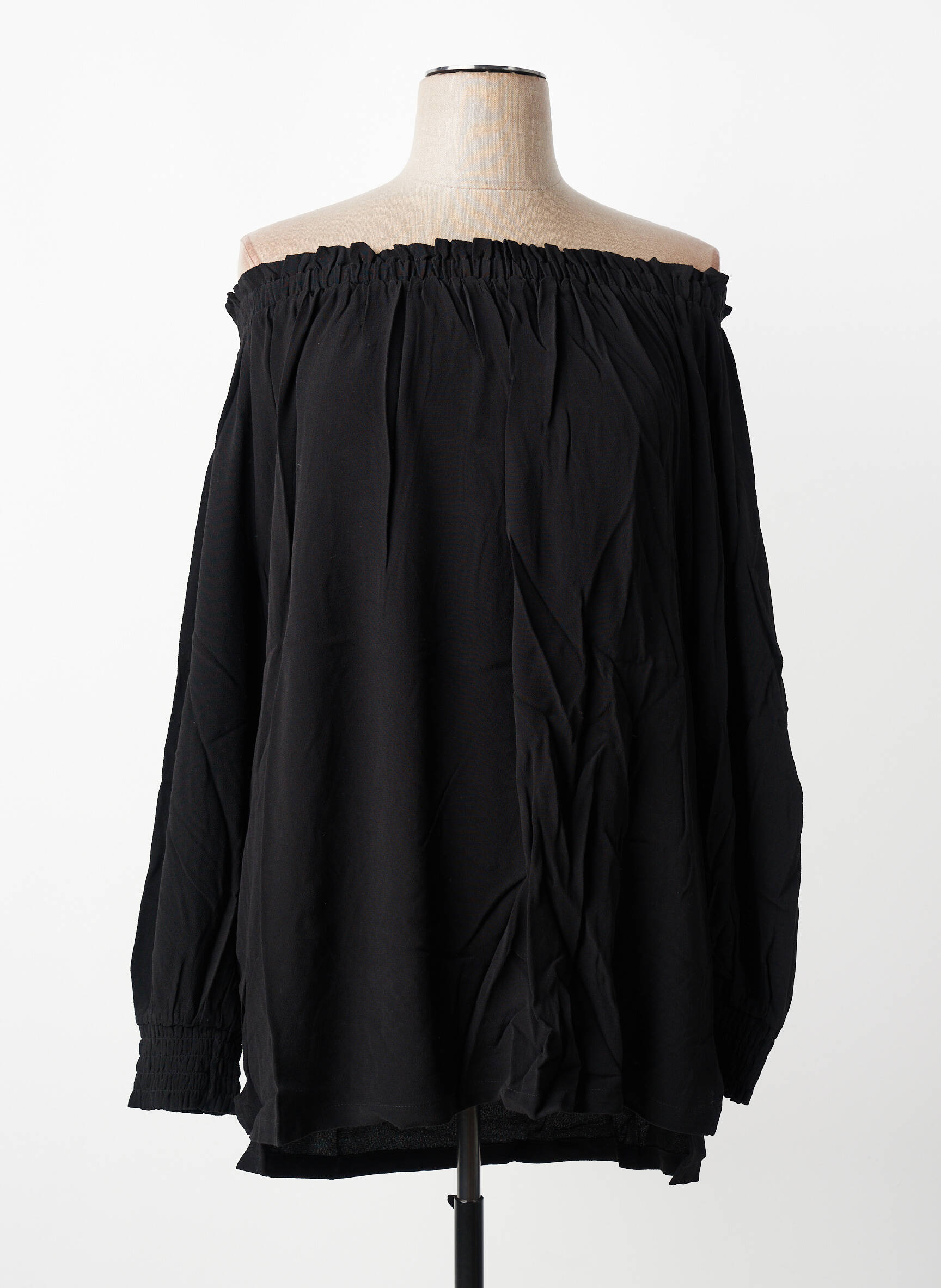 Top mâneci lungi mâneci lungi negru SHEEGO femeie