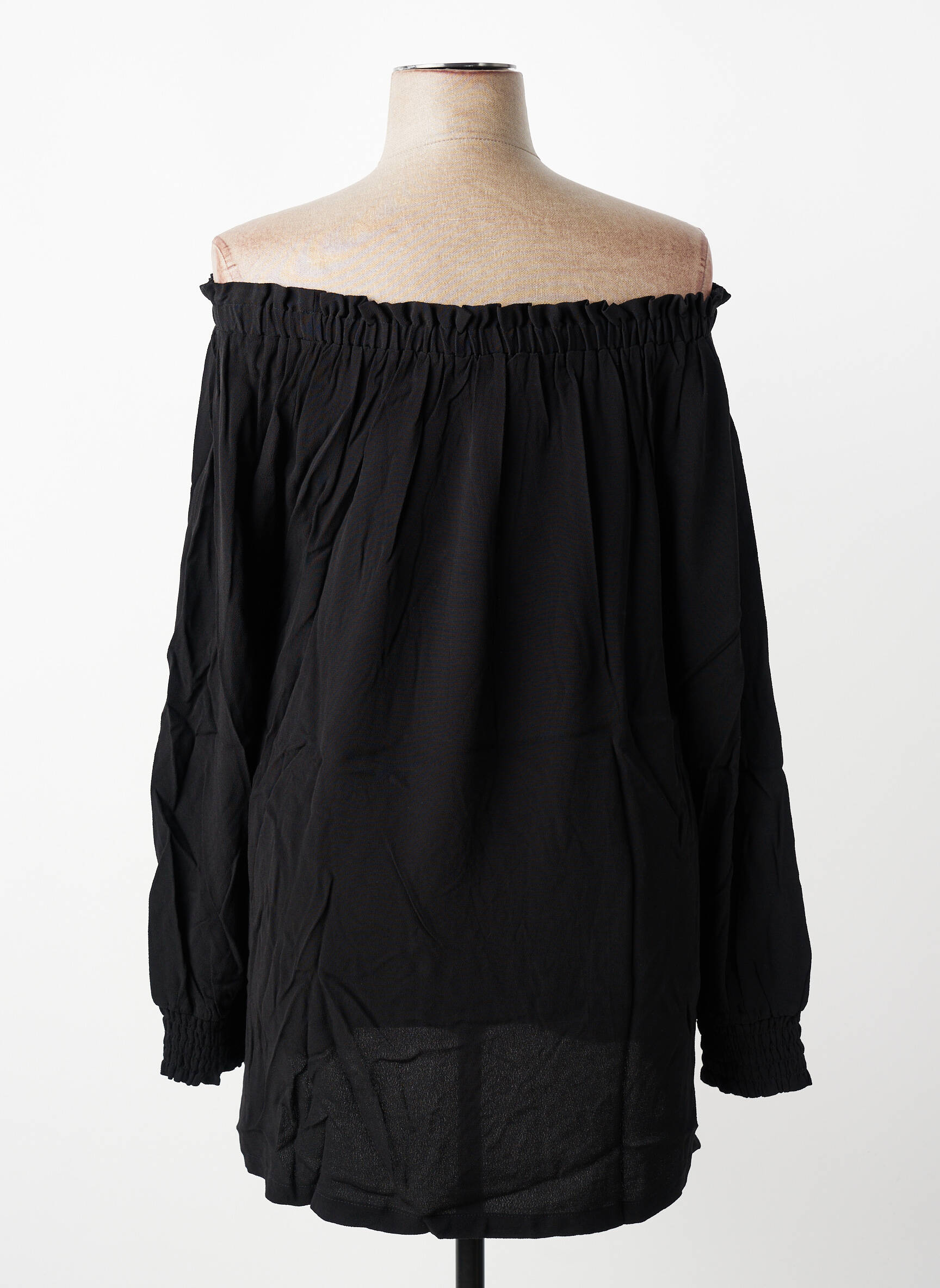 Top mâneci lungi mâneci lungi negru SHEEGO femeie