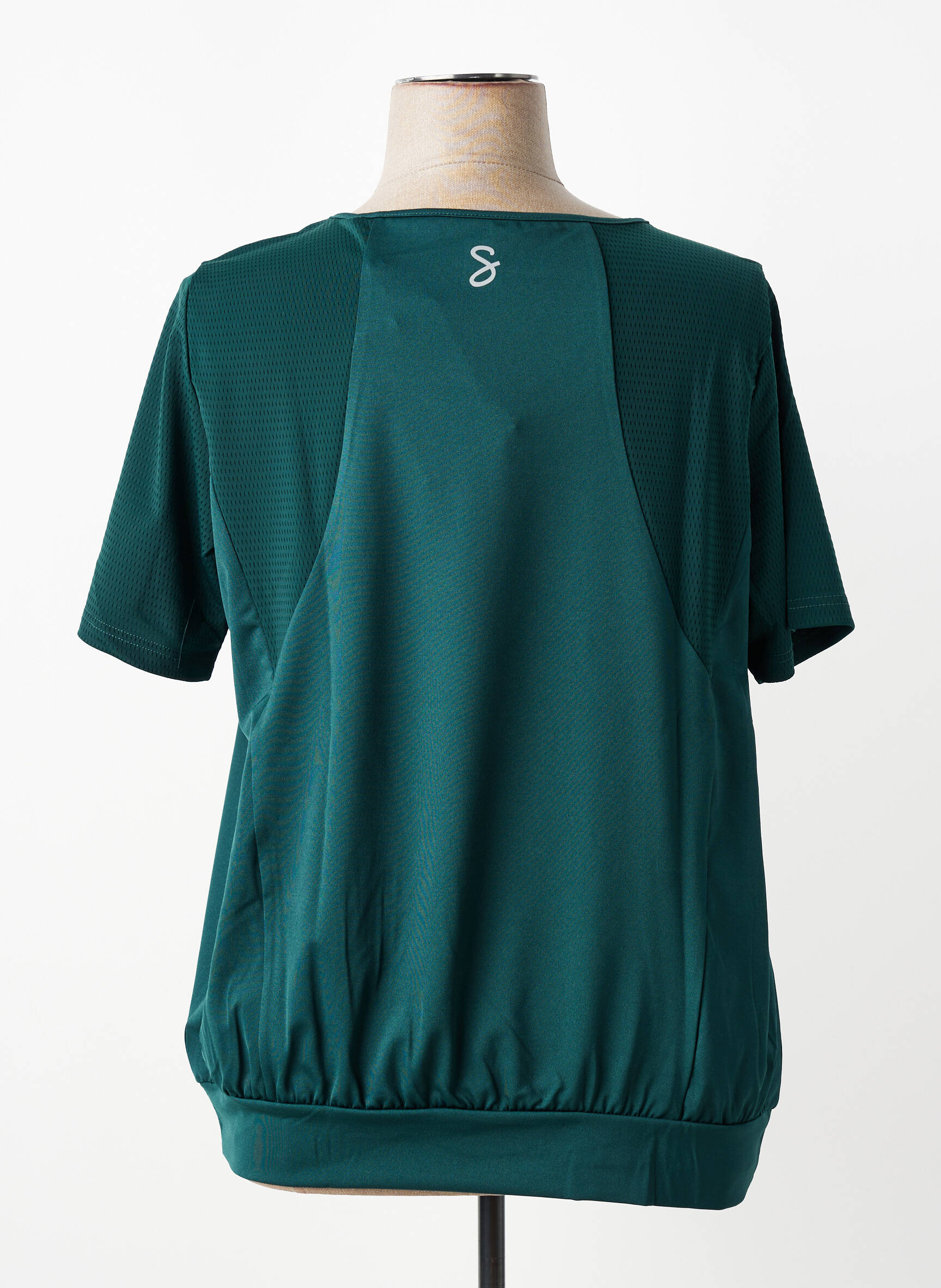 Tricou elasticitate mâneci scurte verde SHEEGO femeie