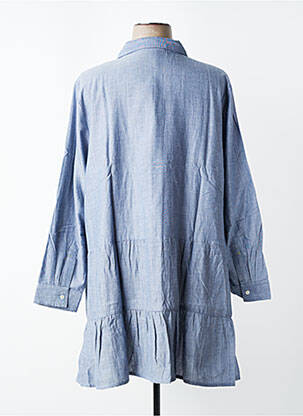 Rochie midi mâneci lungi mâneci lungi albastru SHEEGO femeie