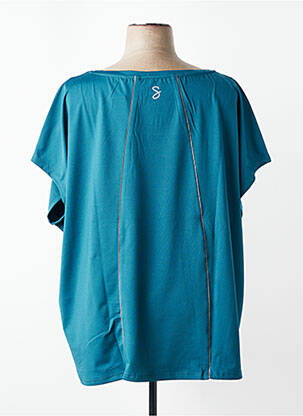 Tricou imprimeu fantezie mâneci scurte albastru SHEEGO femeie